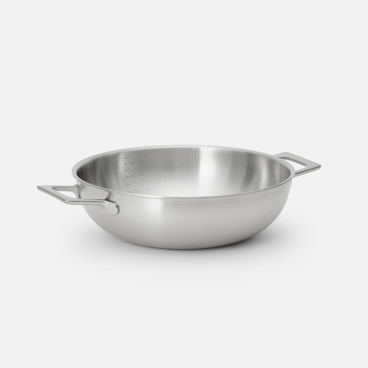 Kónická tegame pánev Lucca 4.0, Ø 28 cm (3,5 l) - Nerezová beznýtová pánev z vícevrstvé nerezové oceli s poklicí