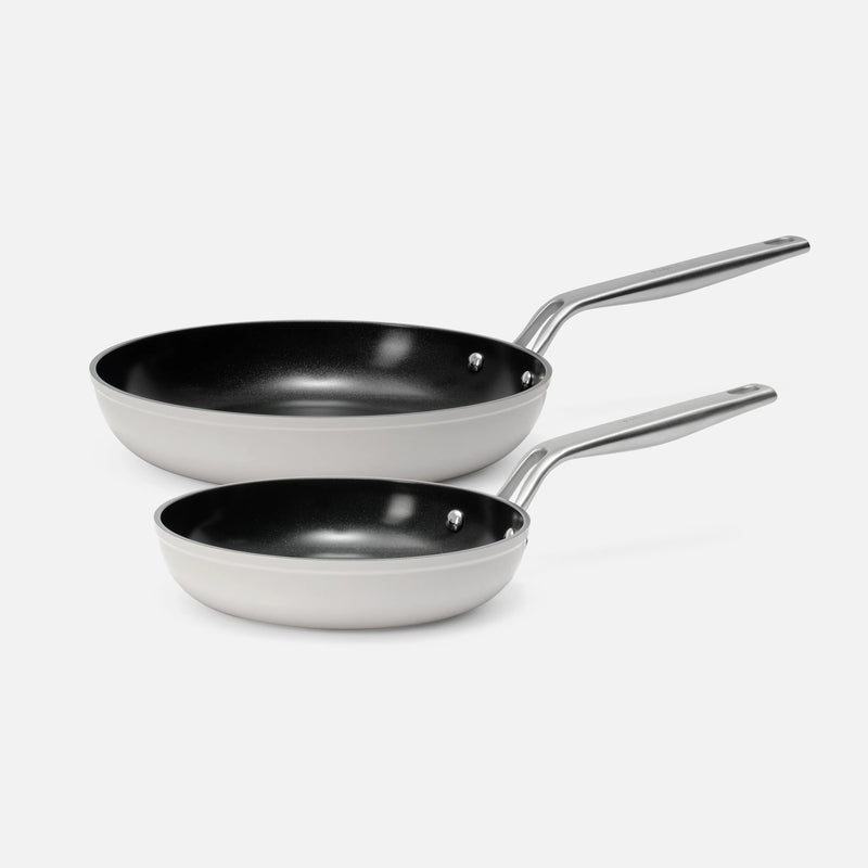 Sada pánví Meda 4.0, ø 20 cm + ø 26 cm, 2 díly - Nepřilnavé pánve s keramickým povrchem, šedé