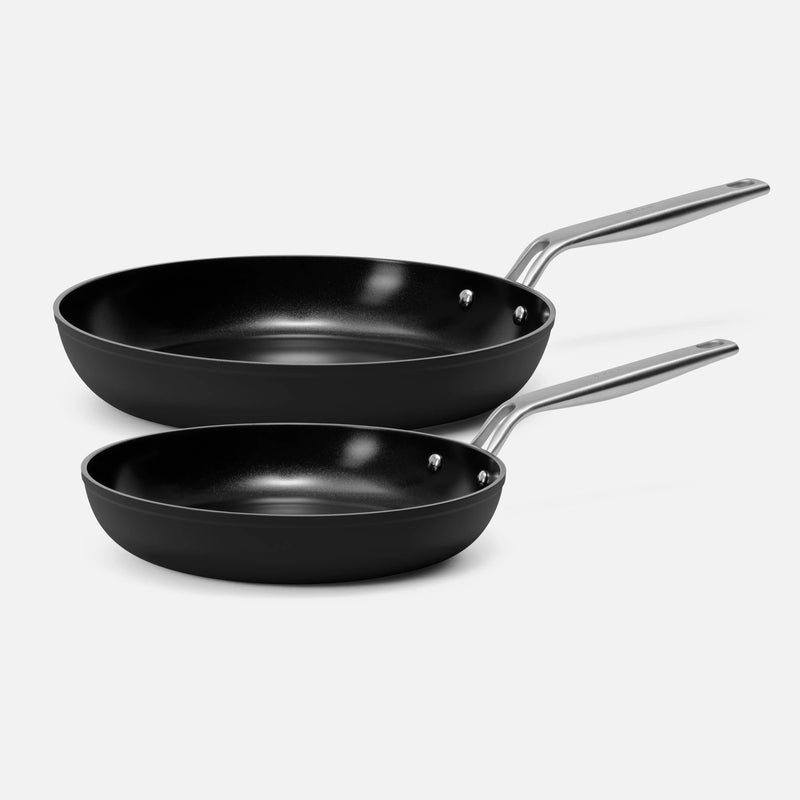 Sada pánví Meda 4.0, 2 díly - Nepřilnavé pánve s keramickým povrchem, černé