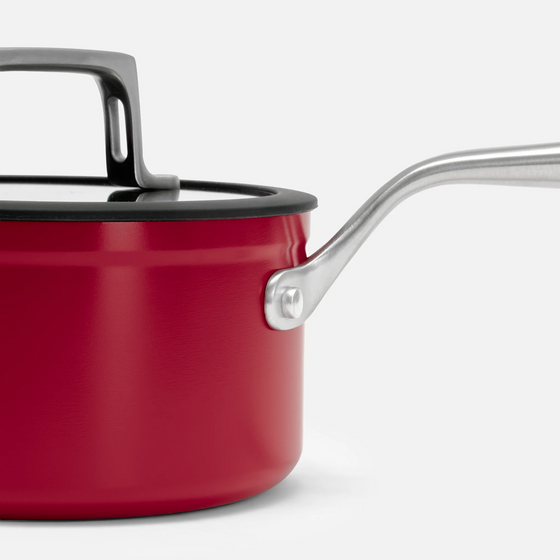 Rendlík Meda 4.0, ø 16 cm (1,3 l) - Nepřilnavý rendlík s keramickým povrchem s poklicí, vínový