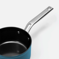 Rendlík Meda 4.0, ø 16 cm (1,3 l) - Nepřilnavý rendlík s keramickým povrchem s poklicí, modrý