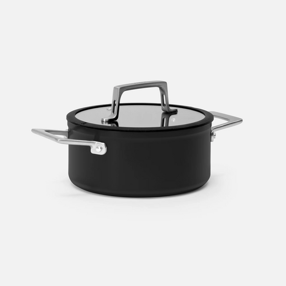 Hrnec Meda 4.0, ø 20 cm (2,4 l) - Nepřilnavý hrnec s keramickým povrchem s poklicí, černý
