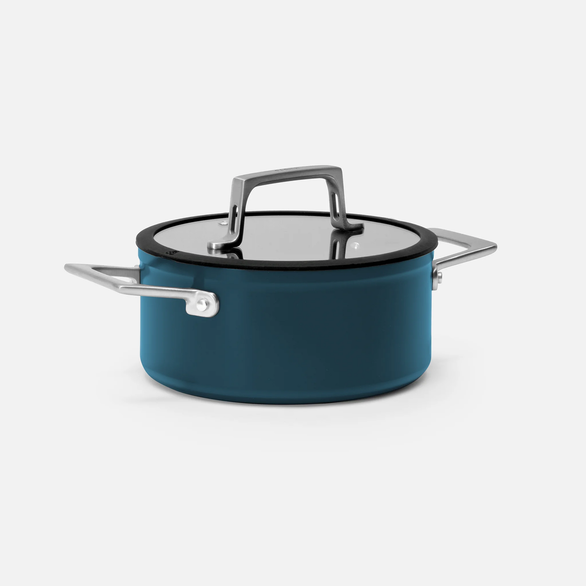 Hrnec Meda 4.0, ø 20 cm (2,4 l) - Nepřilnavý hrnec s keramickým povrchem s poklicí, modrý