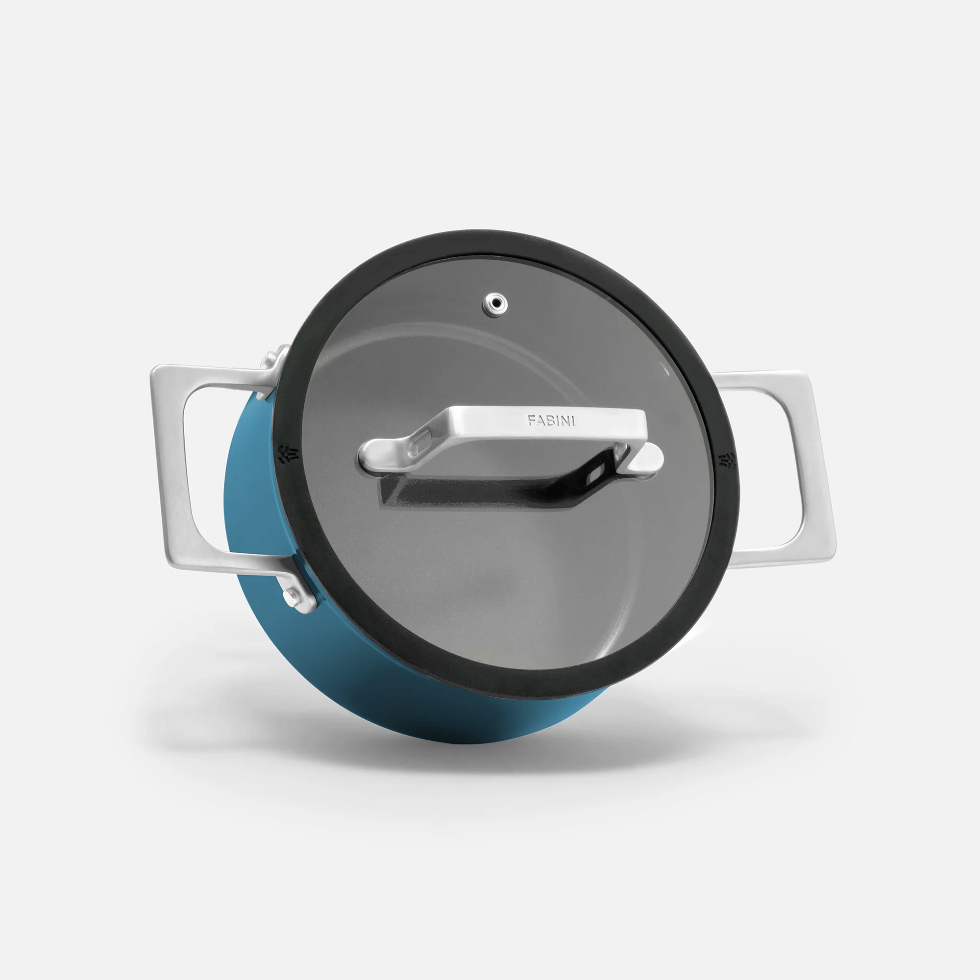 Hrnec Meda 4.0, ø 20 cm (2,4 l) - Nepřilnavý hrnec s keramickým povrchem s poklicí, modrý