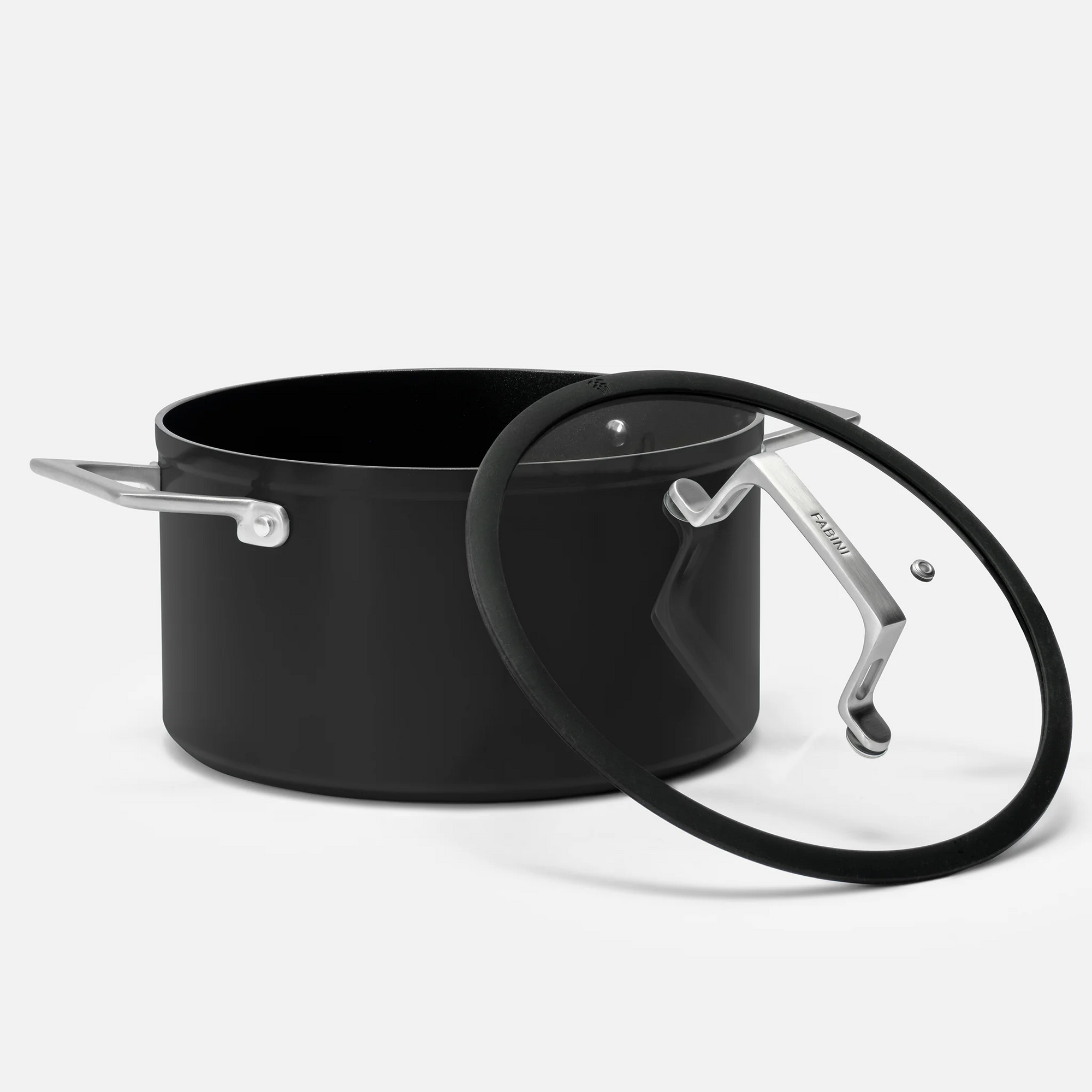 Hrnec Meda 4.0, ø 24 cm (5,5 l) - Nepřilnavý hrnec s keramickým povrchem s poklicí, černý