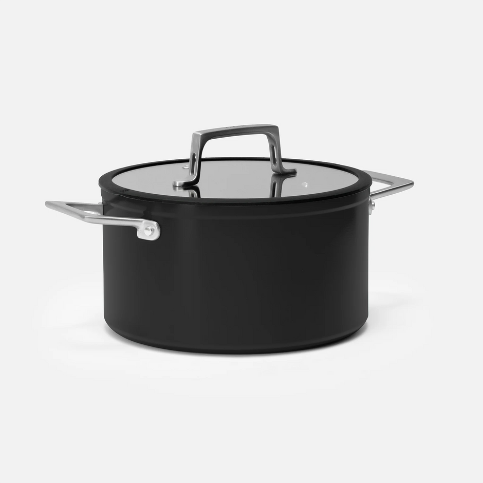 Hrnec Meda 4.0, ø 24 cm (5,5 l) - Nepřilnavý hrnec s keramickým povrchem s poklicí, černý
