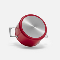 Hrnec Meda 4.0, ø 24 cm (5,5 l) - Nepřilnavý hrnec s keramickým povrchem s poklicí, vínový