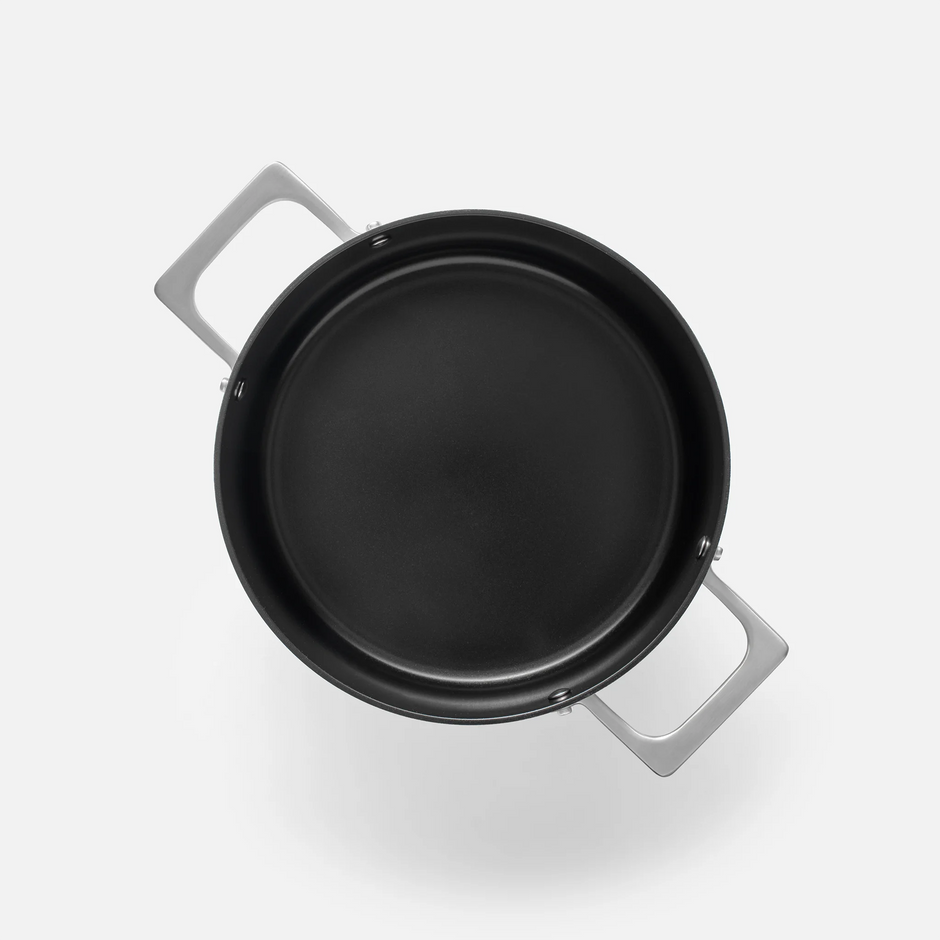 Hrnec Meda 4.0, ø 24 cm (5,5 l) - Nepřilnavý hrnec s keramickým povrchem s poklicí, šedý