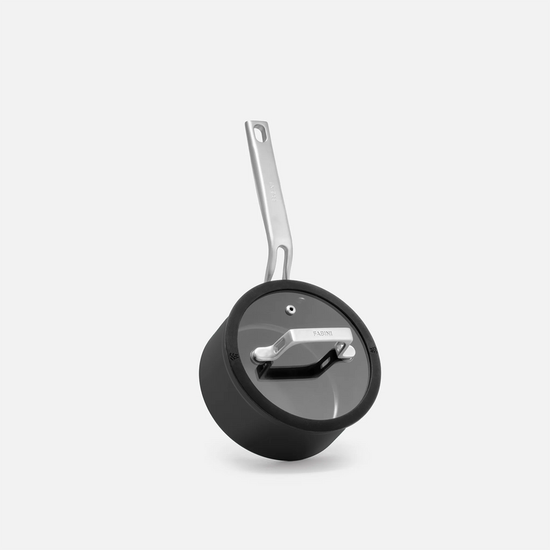 Rendlík Meda 4.0, ø 16 cm (1,3 l) - Nepřilnavý rendlík s keramickým povrchem s poklicí, černý