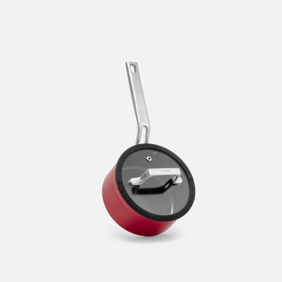 Rendlík Meda 4.0, ø 16 cm (1,3 l) - Nepřilnavý rendlík s keramickým povrchem s poklicí, vínový