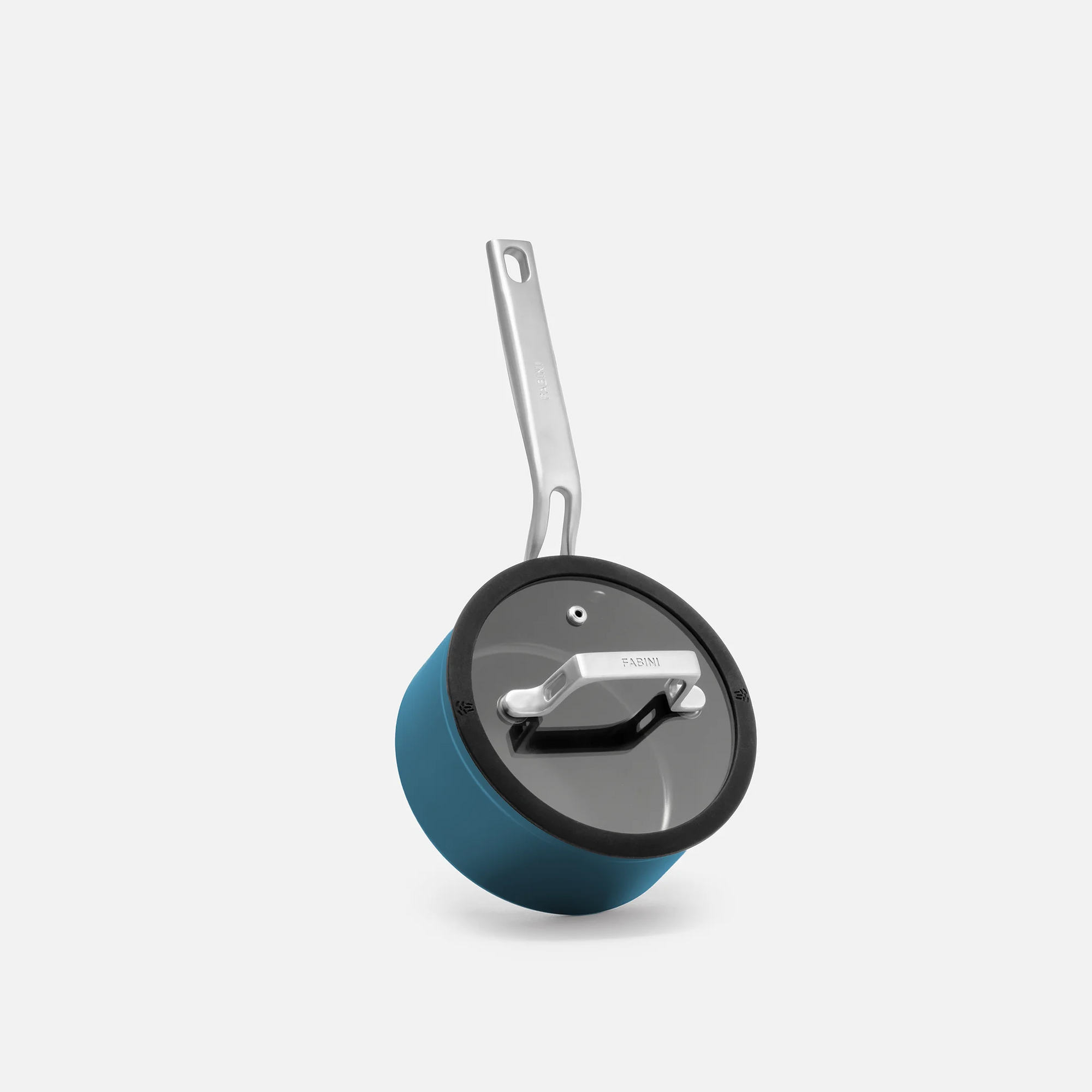 Rendlík Meda 4.0, ø 16 cm (1,3 l) - Nepřilnavý rendlík s keramickým povrchem s poklicí, modrý