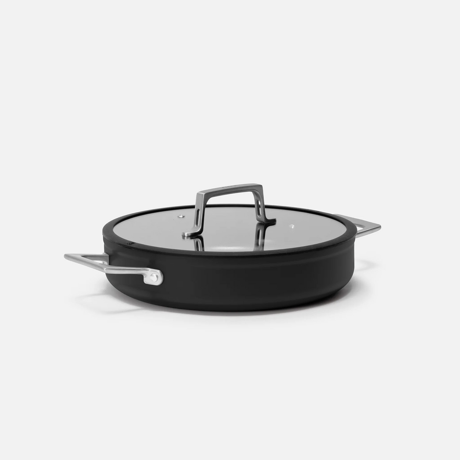 Tegame pánev Meda 4.0, ø 28 cm - Nepřilnavá pánev s keramickým povrchem s poklicí, černá