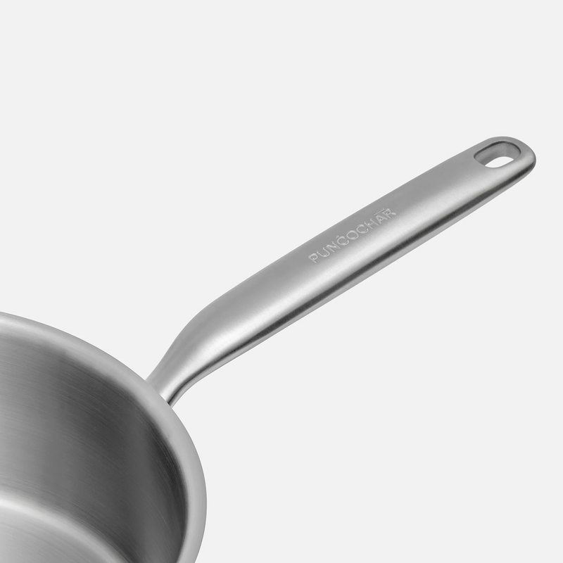 Rendlík FABINI & Punčochář, ø 16 cm (1,2 l) - Nerezový beznýtový rendlík z jednovrstvé nerezové oceli se skleněnou poklicí