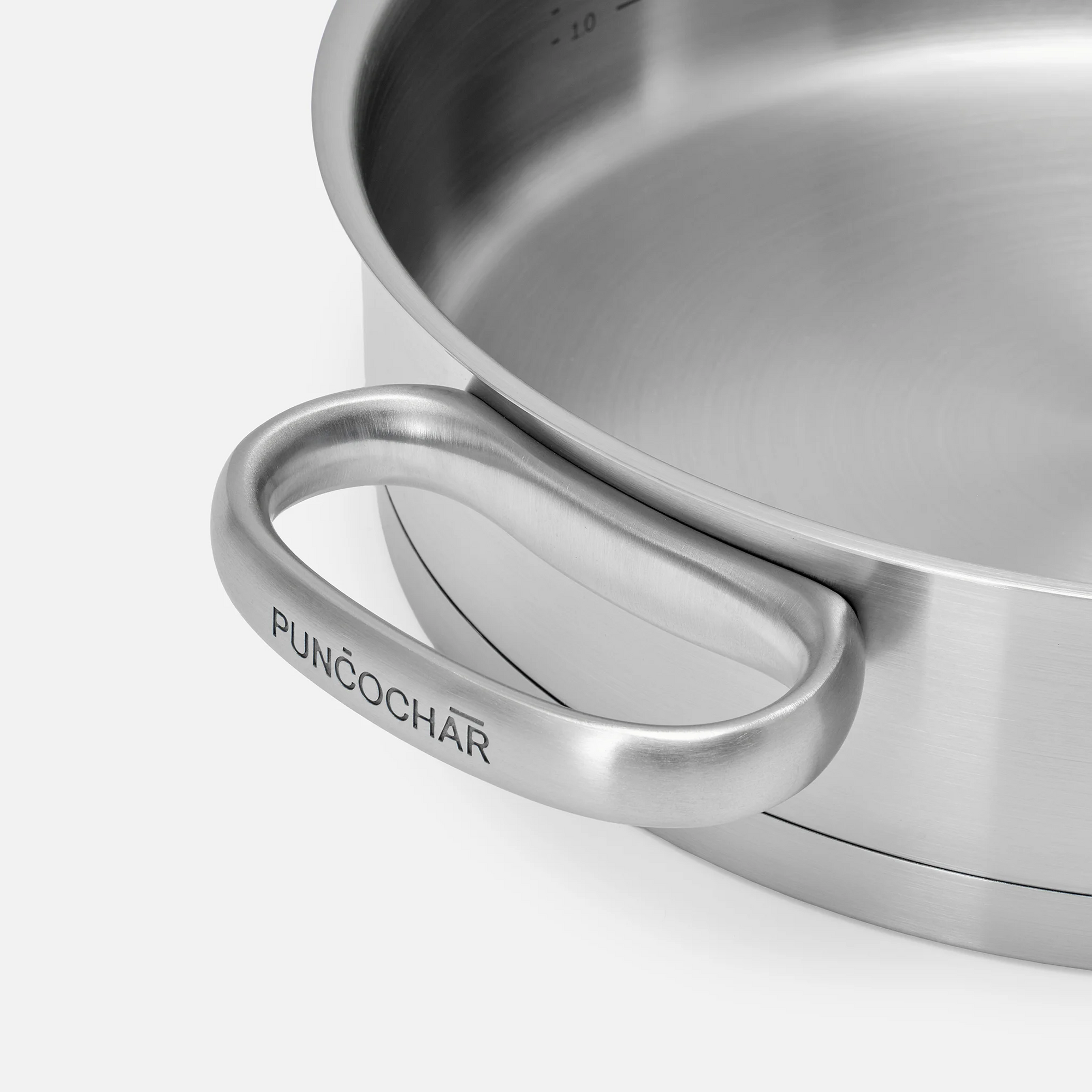 Servírovací tegame pánev FABINI & Punčochář, ø 28 cm (3,5 l) - Nerezová beznýtová pánev z jednovrstvé nerezové oceli se skleněnou poklicí