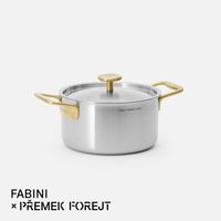 Hrnec FABINI & Forejt, ø 20 cm (3 l) - Nerezový beznýtový hrnec z vícevrstvé nerezové oceli s poklicí
