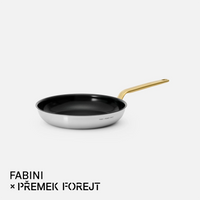 Pánev FABINI & Forejt, ø 26 cm - Nepřilnavá nerezová beznýtová pánev z vícevrstvé nerezové oceli s nepřilnavým keramickým povrchem bez poklice
