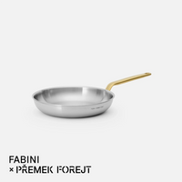 Pánev FABINI & Forejt, ø 26 cm - Nerezová beznýtová pánev z vícevrstvé nerezové oceli bez poklice