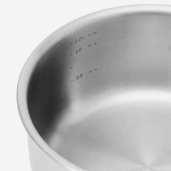 Rendlík FABINI & Forejt, ø 16 cm (1,2 l) - Nerezový beznýtový rendlík z vícevrstvé nerezové oceli s poklicí
