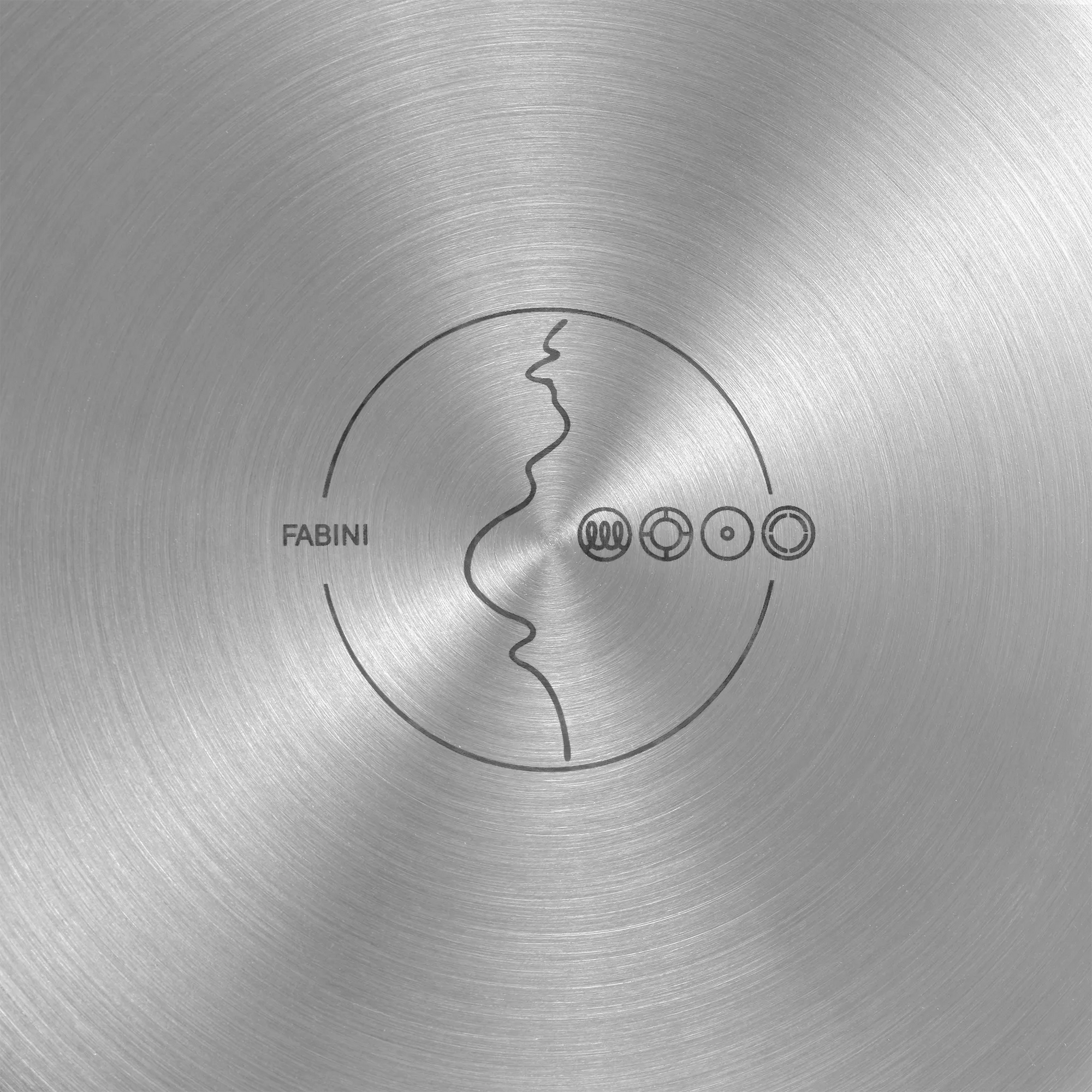 Rendlík FABINI & Těhotnej kuchař 2.0, ø 20 cm (3 l) - Nerezový beznýtový rendlík s hybridním keramickým povrchem z vícevrstvé nerezové oceli s poklicí