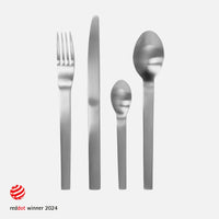 Sada příborů Boldi, 24 ks - Příbory z kartáčované nerezové oceli