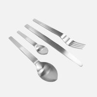 Sada příborů Boldi, 24 ks - Příbory z kartáčované nerezové oceli