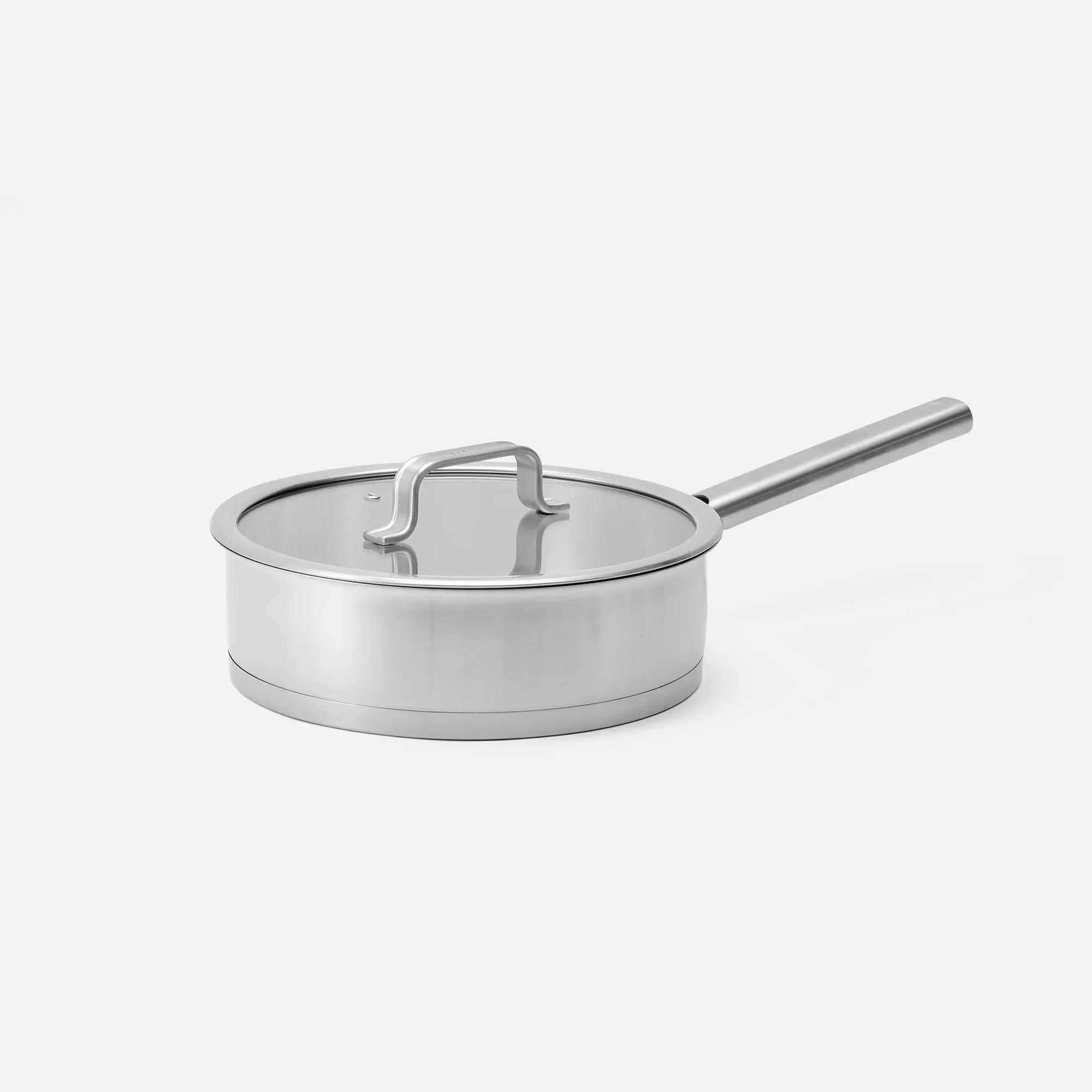 Hluboká pánev Core Standard, ø 24 cm (2,5 l) - Nerezová beznýtová pánev z jednovrstvé nerezové oceli s poklicí
