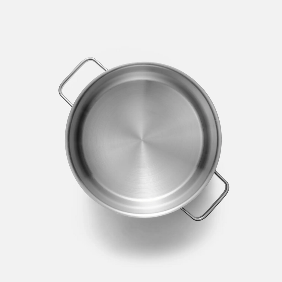 Hrnec Core Standard, ø 24 cm (5,5 l) - Nerezový beznýtový hrnec z jednovrstvé nerezové oceli s poklicí