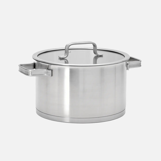 Hrnec Core Standard, ø 24 cm (5,5 l) - Nerezový beznýtový hrnec z jednovrstvé nerezové oceli s poklicí