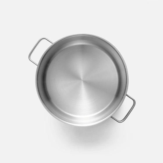 Hrnec Core Standard, ø 26 cm (7 l) - Nerezový beznýtový hrnec z jednovrstvé nerezové oceli s poklicí