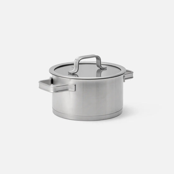 Kastrol Core Standard, ø 18 cm (2 l) - Nerezový beznýtový kastrol z jednovrstvé nerezové oceli s poklicí