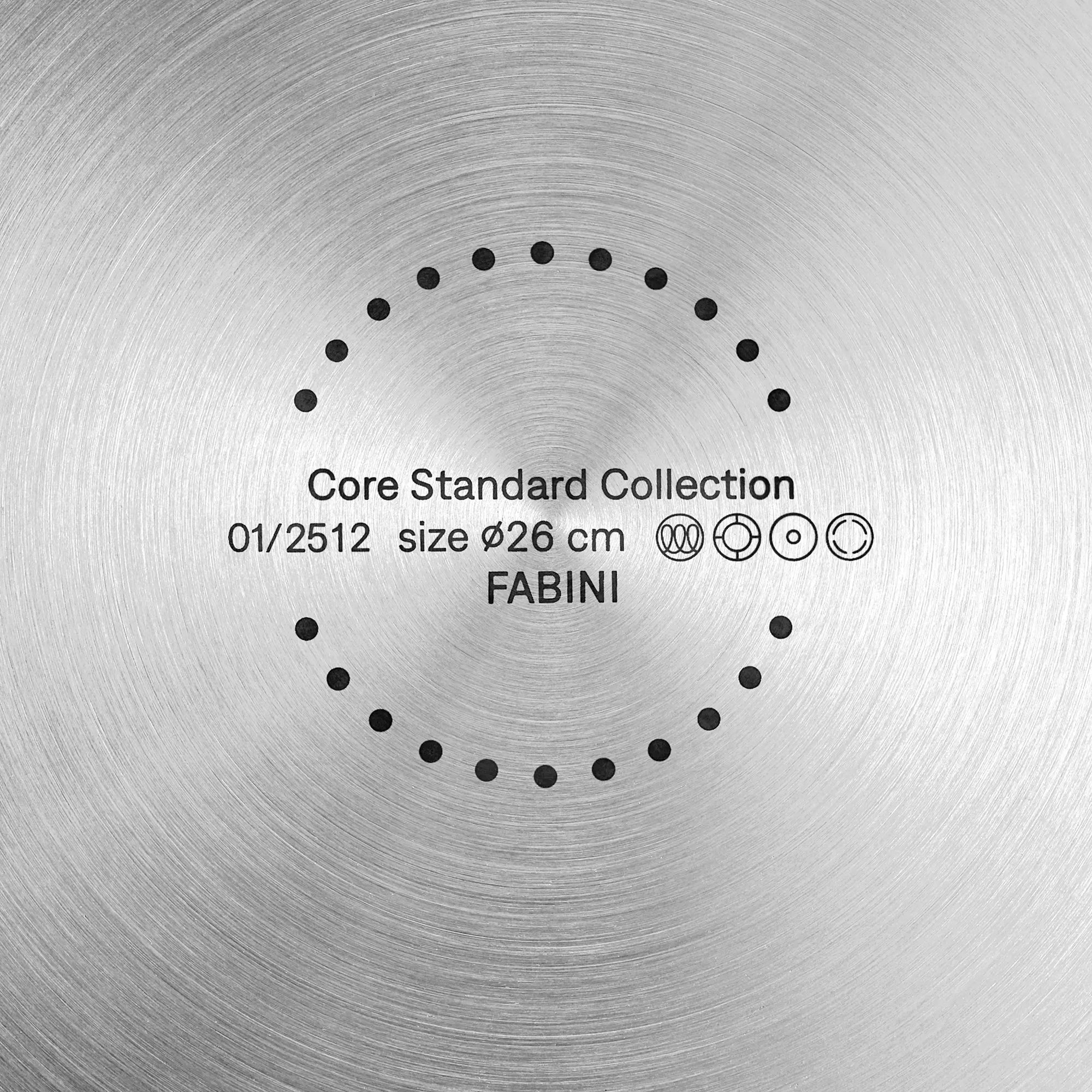 Pánev Core Standard, ø 26 cm - Nerezová beznýtová pánev z jednovrstvé nerezové oceli bez poklice