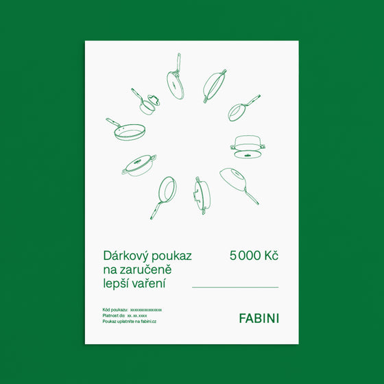 Dárkový poukaz elektronický 5 000 Kč