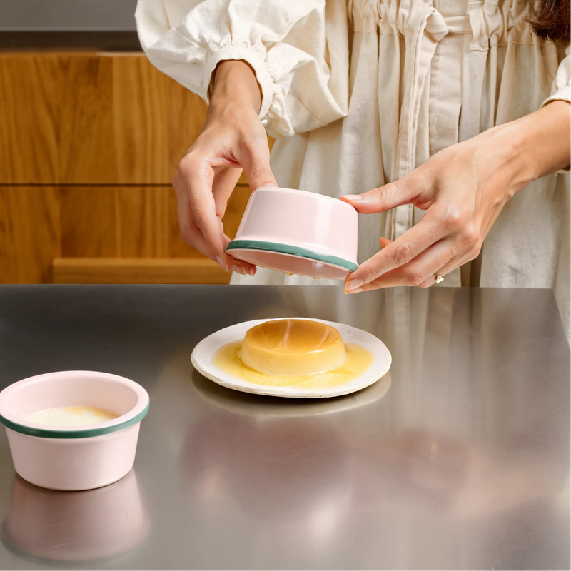 Sada forem na dezert FABINI & Surová dcérka, ø 10 cm, 2 díly - Kameninová sada forem, růžová