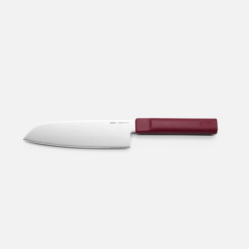 Santoku nůž Trino Economy, 17 cm - Nůž z německé oceli, vínový