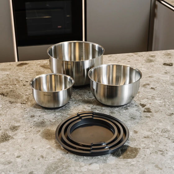 Sada mís FABINI & Těhotnej kuchař, 6 dílů - Nerezové mísy