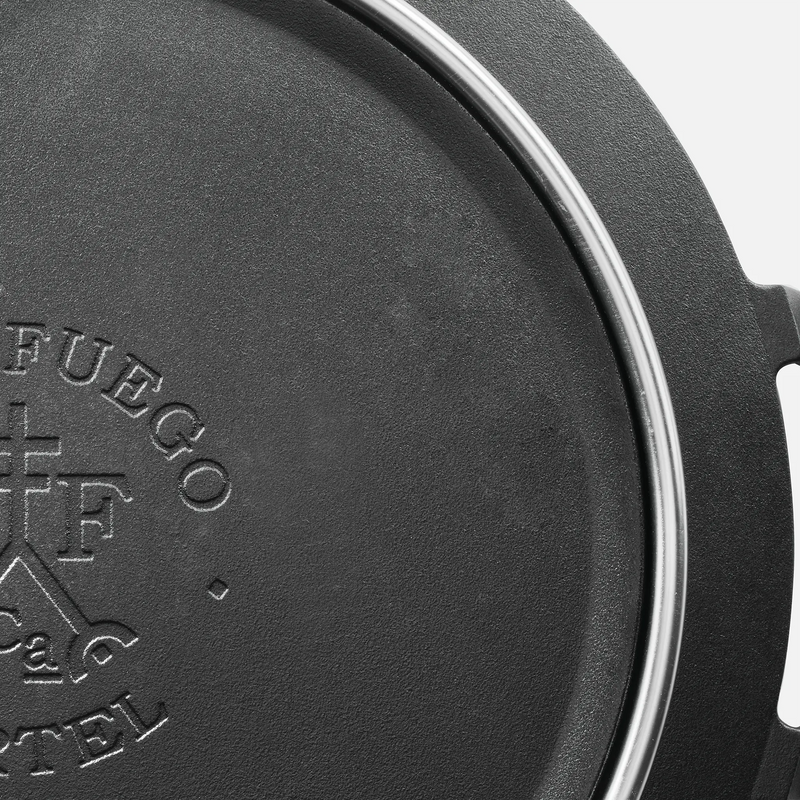 Sada na oheň FABINI & FUEGO, ø 41 cm, 6 dílů - Litinový tál, ocelový rošt a skruž