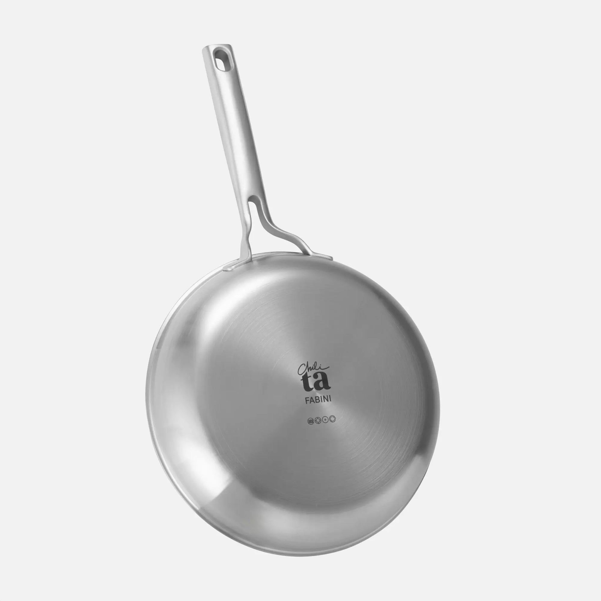 Pánev FABINI & Chili Ta, ø 26 cm - Nerezová beznýtová pánev z vícevrstvé nerezové oceli bez poklice