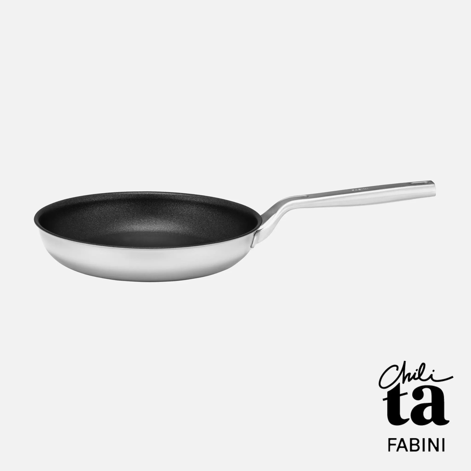 Pánev FABINI & Chili Ta, ø 26 cm - Nepřilnavá nerezová keramická pánev z vícevrstvé nerezové oceli bez poklice