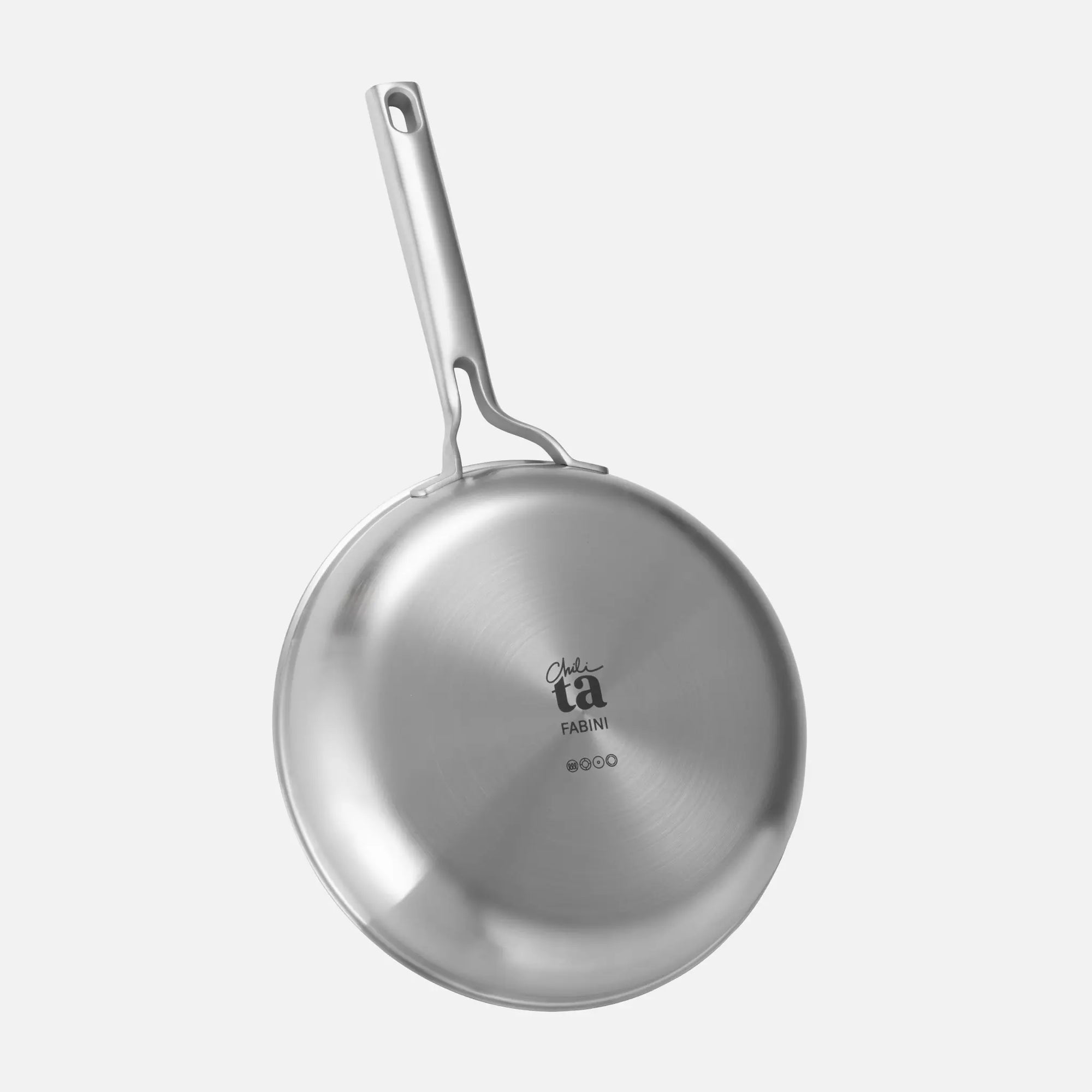 Pánev FABINI & Chili Ta, ø 26 cm - Nepřilnavá nerezová keramická pánev z vícevrstvé nerezové oceli bez poklice
