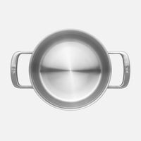 Hrnec FABINI & Pohlreich, ø 20 cm (3 l) - Nerezový beznýtový hrnec z pětivrstvé nerezové oceli s poklicí