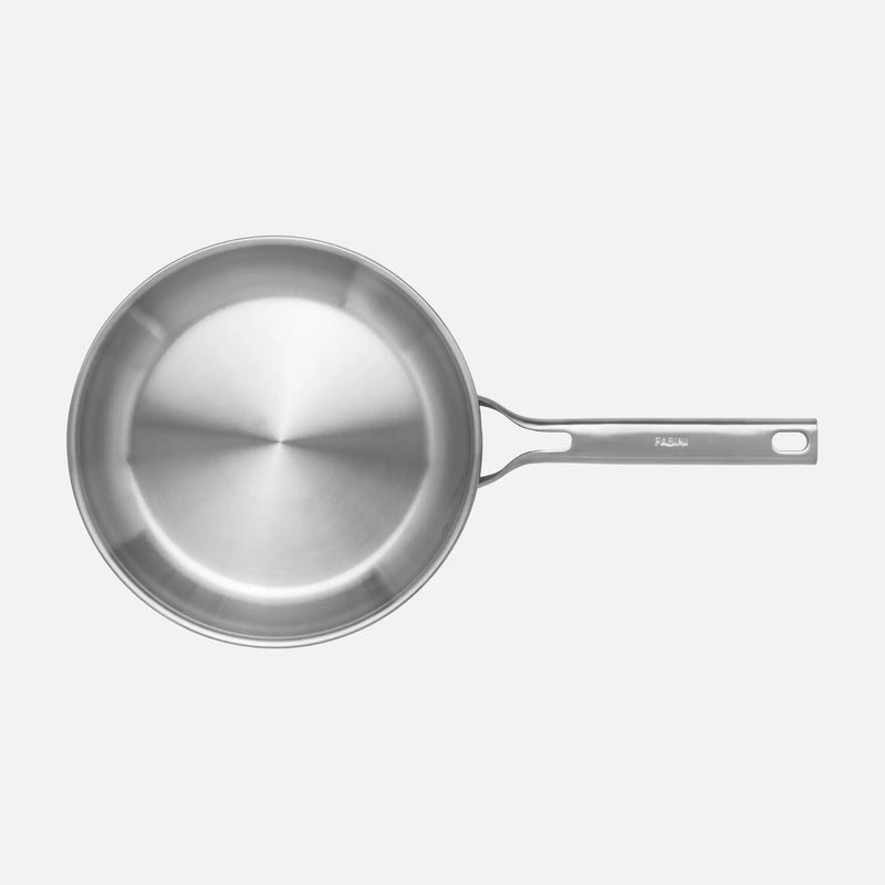 Pánev FABINI & Pohlreich, ø 26 cm - Nerezová beznýtová pánev z pětivrstvé nerezové oceli bez poklice