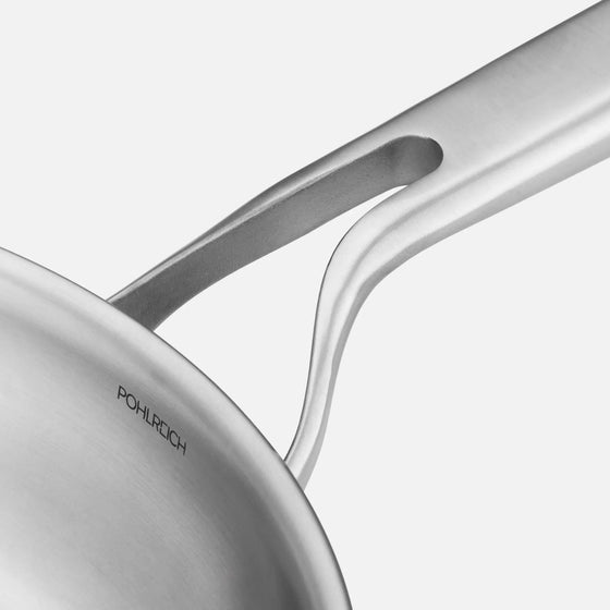 Pánev FABINI & Pohlreich, ø 26 cm - Nerezová beznýtová pánev z pětivrstvé nerezové oceli bez poklice