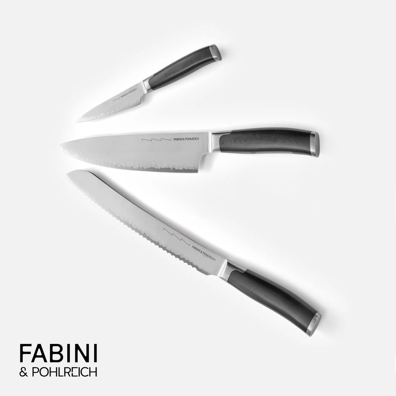 Sada nožů FABINI & Pohlreich, 3 ks - Sada kovaných nožů z japonské oceli