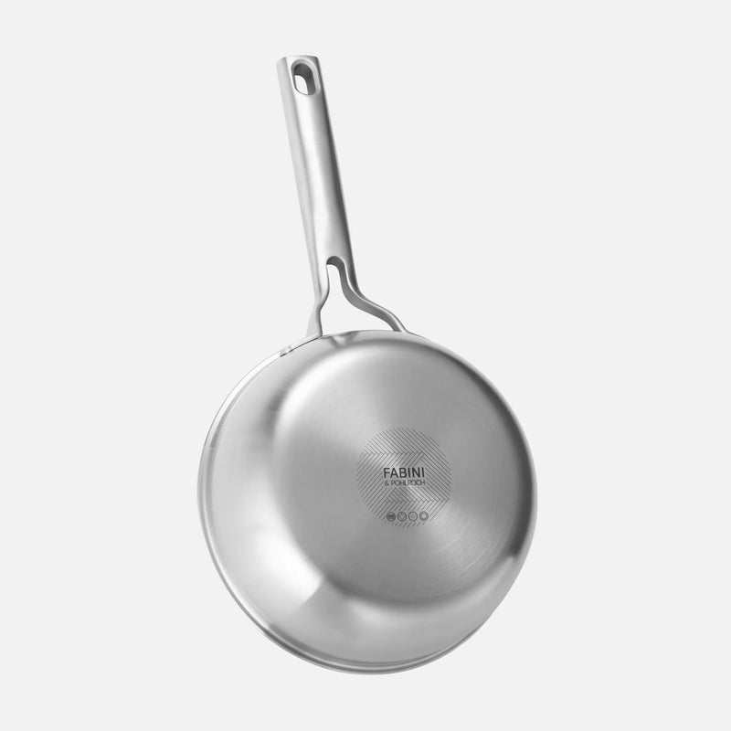 Kónický rendlík FABINI & Pohlreich, ø 20 cm (1,5 l) - Nerezový rendlík z pětivrstvé nerezové oceli s poklicí