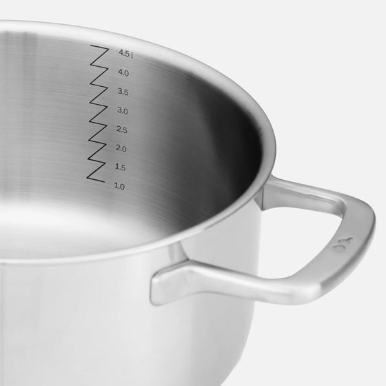 Základní sada nádobí FABINI & Pohlreich, 7 dílů - Nerezové beznýtové nádobí z pětivrstvé nerezové oceli