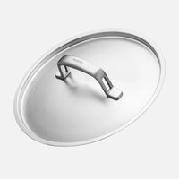 Nízký kastrol FABINI & Pohlreich, ø 24 cm (4 l) - Nerezový beznýtový kastrol z pětivrstvé nerezové oceli s poklicí