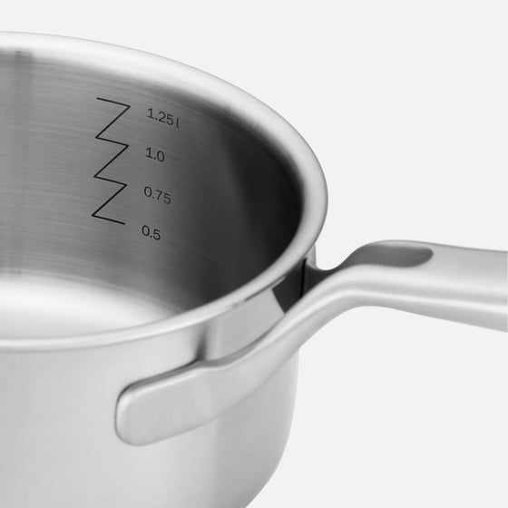 Rendlík FABINI & Pohlreich, ø 16 cm (1,2 l) - Nerezový beznýtový rendlík z pětivrstvé nerezové oceli s poklicí