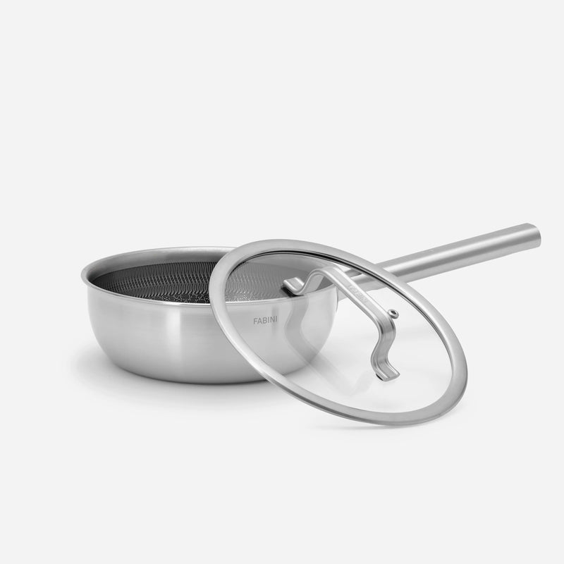 Kónický rendlík Hybrid, ø 20 cm (1,5 l) - Nerezový beznýtový rendlík s keramickým hybridním povrchem z vícevrstvé nerezové oceli s poklicí