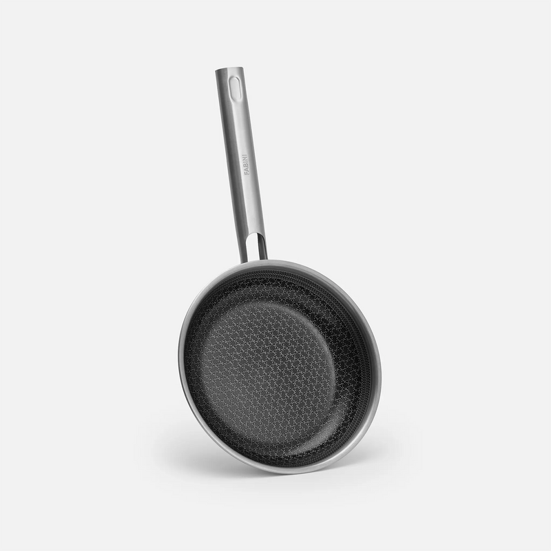 Pánev Hybrid, ø 20 cm - Nerezová beznýtová pánev s keramickým hybridním povrchem z vícevrstvé nerezové oceli bez poklice