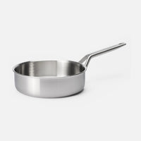 Hluboká pánev FABINI & Pohlreich 2.0, ø 24 cm (2,5 l) - Nerezová beznýtová hluboká pánev z vícevrstvé nerezové oceli s poklicí